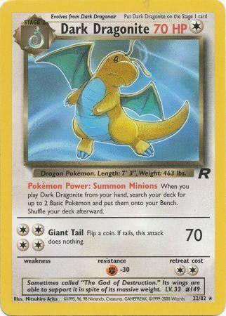 Dark Dragonite (22) (22) 022/82  - Unlimited Team Rocket - Rare