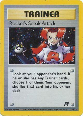 Rocket's Sneak Attack (16) (16) 016/82  - Unlimited Holofoil Team Rocket - Holo Rare