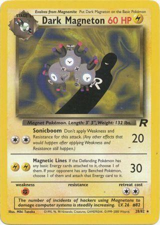 Dark Magneton (28) (28) 028/82  - Unlimited Team Rocket - Rare