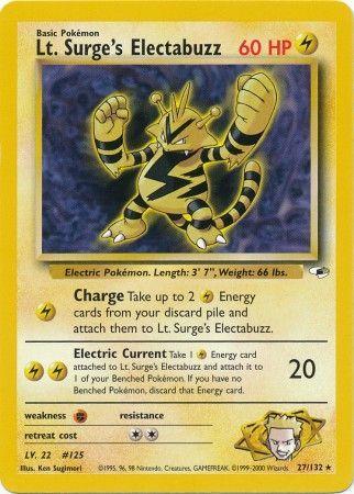 Lt. Surge's Electabuzz (27) (27) 027/132  - Unlimited Gym Heroes - Rare