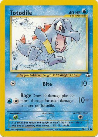 Totodile (80) (80) 080/111  - Unlimited Neo Genesis - Common