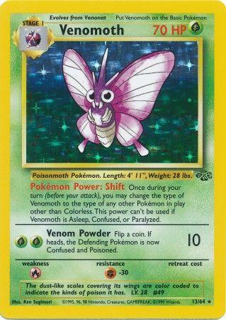 Venomoth (13) (13) 013/64  - Unlimited Holofoil Jungle - Holo Rare