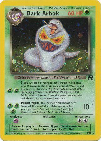 Dark Arbok (2) (2) 002/82  - Unlimited Holofoil Team Rocket - Holo Rare