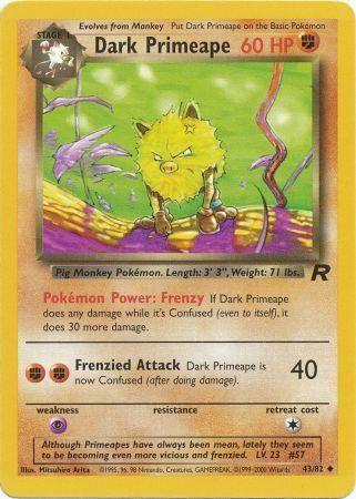 Dark Primeape 043/82  - Unlimited Team Rocket - Uncommon