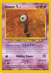 Unown [L] 086/105  - Unlimited Neo Destiny - Common