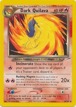 Dark Quilava 039/105  - Unlimited Neo Destiny - Uncommon