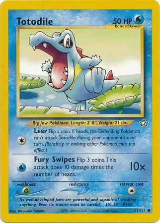 Totodile (81) (81) 081/111  - Unlimited Neo Genesis - Common