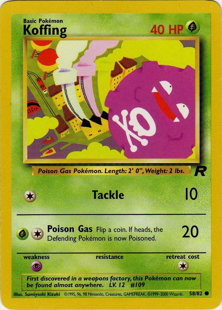 Koffing 058/82  - Unlimited Team Rocket - Common
