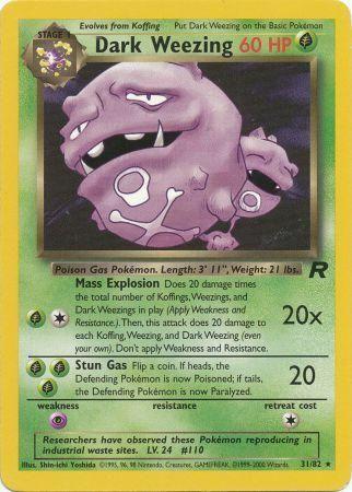 Dark Weezing (31) (31) 031/82  - Unlimited Team Rocket - Rare