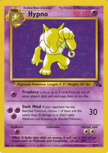 Hypno (23) (23) 023/62  - Unlimited Fossil - Rare