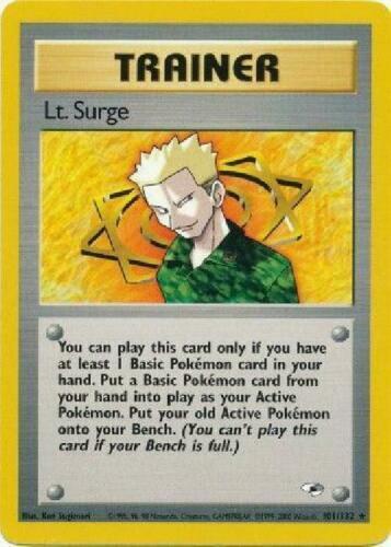 Lt. Surge (101) (101) 101/132  - Unlimited Gym Heroes - Rare
