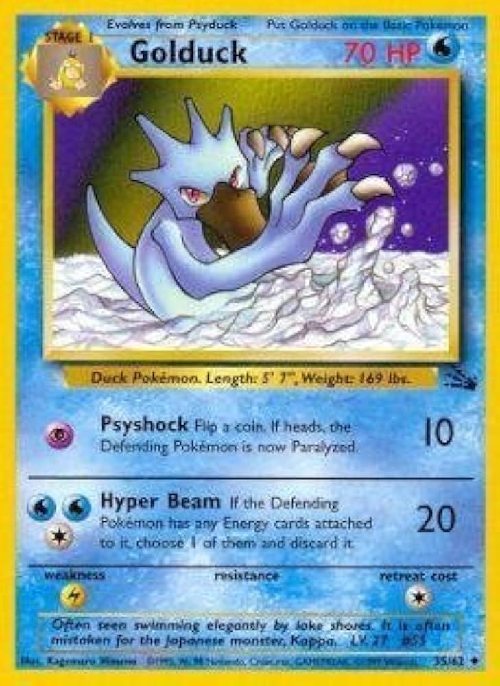 Golduck 035/62  - Unlimited Fossil - Uncommon