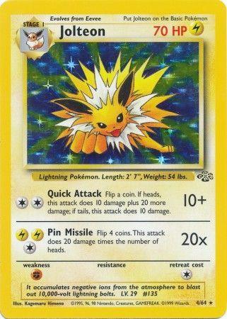 Jolteon (4) (4) 004/64  - Unlimited Holofoil Jungle - Holo Rare