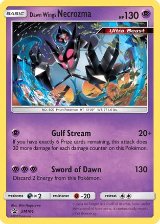 Dawn Wings Necrozma SM106  - Holofoil SM Promos - Promo