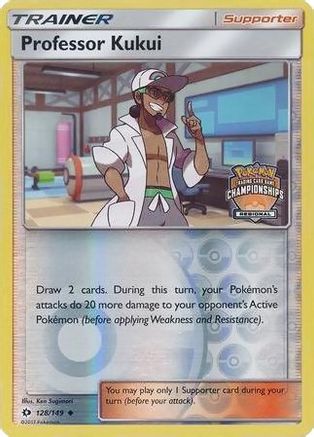 Professor Kukui (Regional Championships) 128/149  - Reverse Holofoil League & Championship Cards - Promo