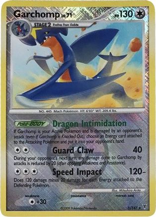 Garchomp (Championship Promo) 005/147  - Reverse Holofoil League & Championship Cards - Promo
