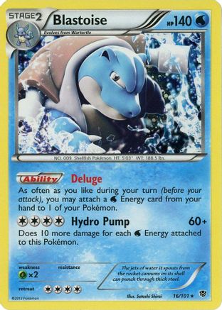 Blastoise (Cosmos Holo) 016/101  - Holofoil Blister Exclusives - Promo