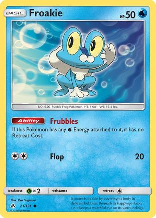 Froakie (21) (21) 021/131  SM  Forbidden Light - Common