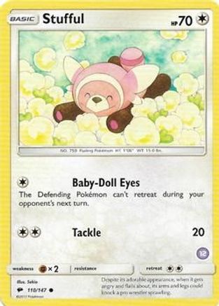 Stufful (12) 110  SM Trainer Kit Alolan Sandslash & Alolan Ninetales - Common