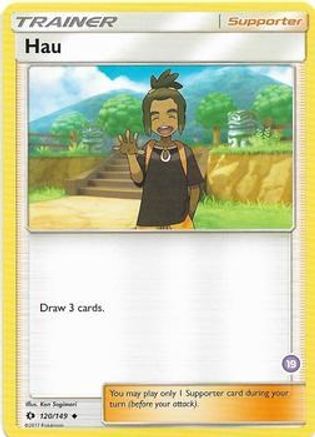 Hau (19) (Alolan Sandslash Half-Deck) 120  SM Trainer Kit Alolan Sandslash & Alolan Ninetales - Uncommon