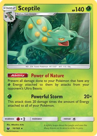 Sceptile 010/168  SM  Celestial Storm - Rare