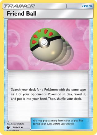 Friend Ball 131/168  - Reverse Holofoil SM  Celestial Storm - Uncommon