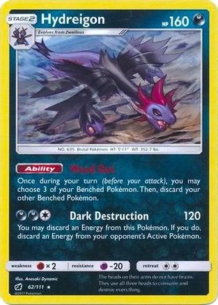 Hydreigon (Cracked Ice Holo) 062/111  - Holofoil Deck Exclusives - Holo Rare