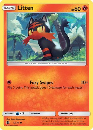 Litten 012/70  Dragon Majesty - Common