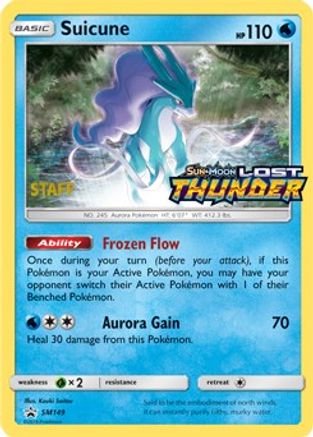 Suicune (Prerelease) [Staff] SM149  - Holofoil SM Promos - Promo