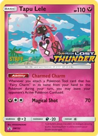 Tapu Lele (Prerelease) [Staff] SM152  - Holofoil SM Promos - Promo