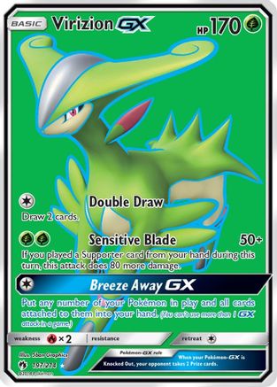 Virizion GX (Full Art) 197  - Holofoil SM  Lost Thunder - Ultra Rare