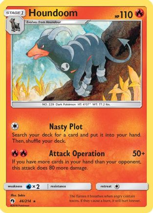 Houndoom 046/214  SM  Lost Thunder - Rare