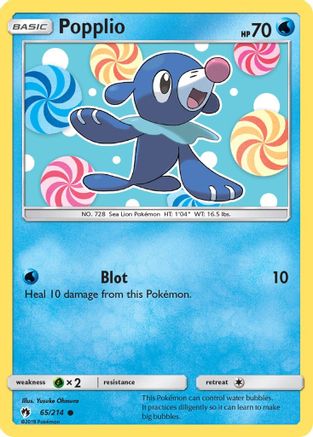 Popplio (65) (65) 065/214  SM  Lost Thunder - Common