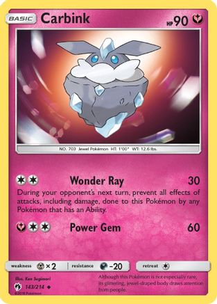 Carbink (143) (143) 143/214  SM  Lost Thunder - Uncommon