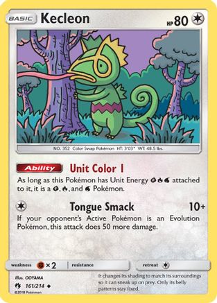 Kecleon (161) (161) 161  - Reverse Holofoil SM  Lost Thunder - Uncommon