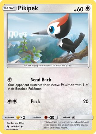 Pikipek (164) (164) 164/214  SM  Lost Thunder - Common