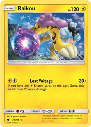 Raikou (SM Lost Thunder) 079/214  - Holofoil Deck Exclusives - Holo Rare