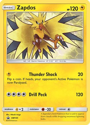 Zapdos SM145  - Holofoil SM Promos - Promo