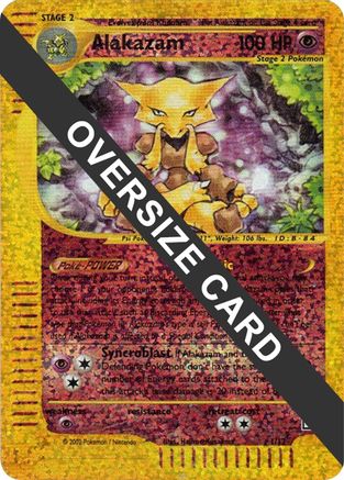 Alakazam (Box Topper) 001/12  - Reverse Holofoil Jumbo Cards - Promo