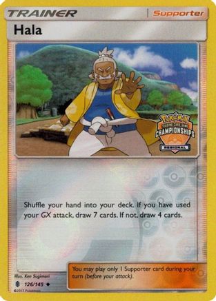 Hala (Regional Championships) 126/145  - Reverse Holofoil League & Championship Cards - Promo