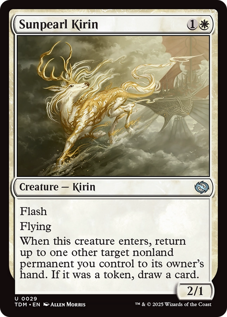 Sunpearl Kirin (TDM-029) - Tarkir: Dragonstorm Foil