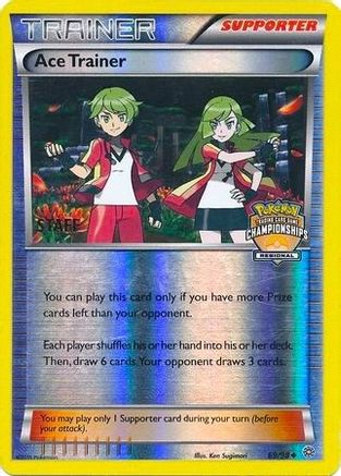 Ace Trainer (Regional Championships) [Staff] 069/98  - Reverse Holofoil League & Championship Cards - Promo