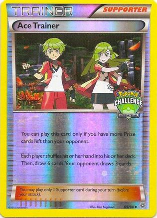Ace Trainer (International Challenge) [Staff] 069/98  - Reverse Holofoil League & Championship Cards - Promo
