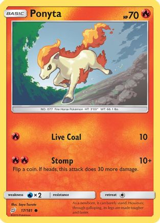 Ponyta 017/181  SM  Team Up - Common