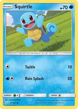 Squirtle (23) (23) 023/181  - Reverse Holofoil SM  Team Up - Common