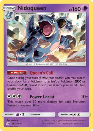 Nidoqueen 056/181  SM  Team Up - Rare
