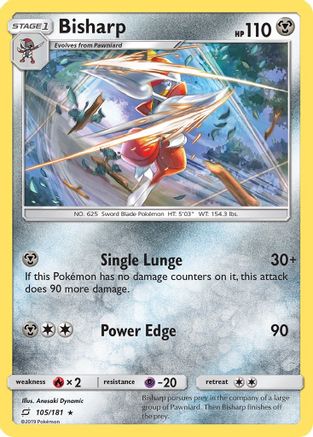 Bisharp 105  SM  Team Up - Rare