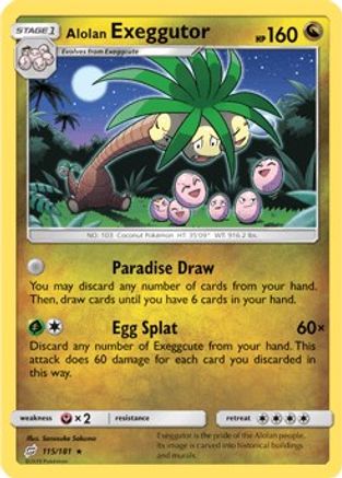 Alolan Exeggutor (115) (115) 115/181  SM  Team Up - Rare