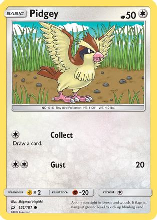 Pidgey (121) (121) 121/181  SM  Team Up - Common