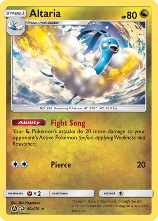 Altaria 40a/70  - Holofoil Alternate Art Promos - Promo